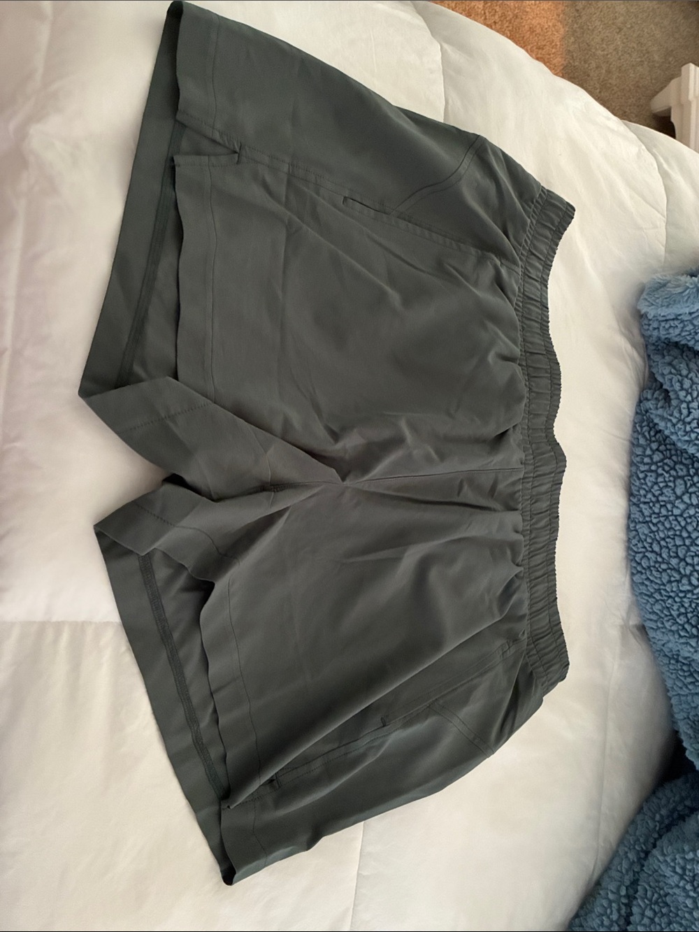 Zella Gray Elastic-Waist Athletic Shorts